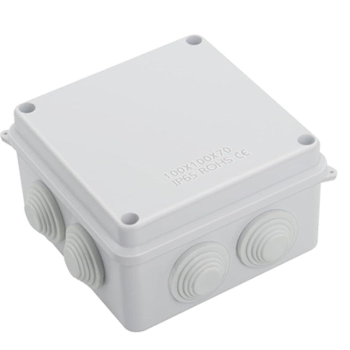 GENERICO - CAJA DE PASO O DERIVACION HERMETICO DE PVC 100X100X70 CON CONO