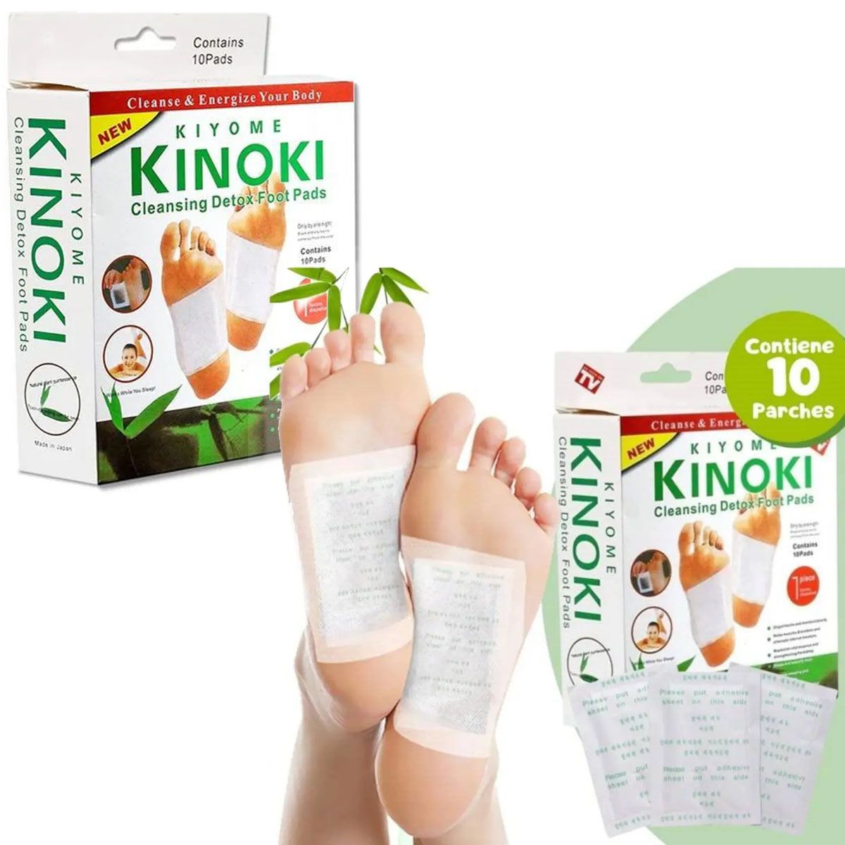 GENERICO - PACK X10 PARCHES KINOKI ORIGINAL