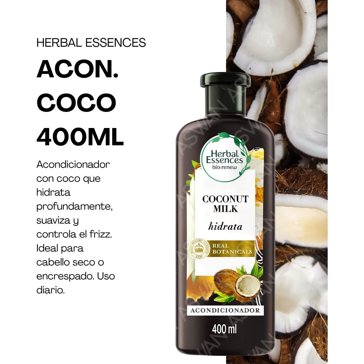 GENERICO - ACONDICIONADOR COCO  400ML - HERBAL ESSENCES