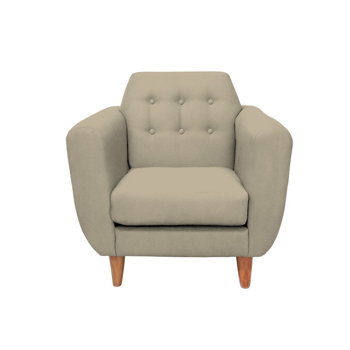 BARAKA HOME - Juego de Sala Vintage Sofía 3 + 1 - Beige claro