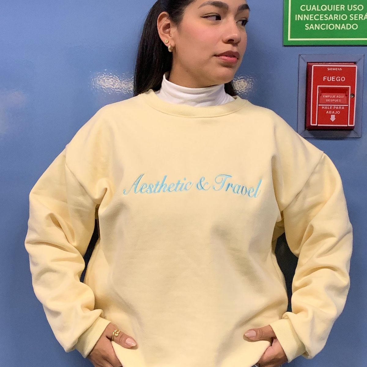 GENERICO - POLERA MUJER AESTHETIC TRAVEL MANTEQUILLA