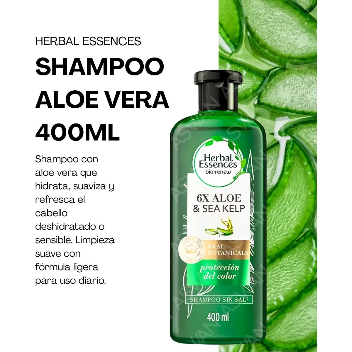 GENERICO - SHAMPOO ALOE VERA 400ML - HERBAL ESSENCES
