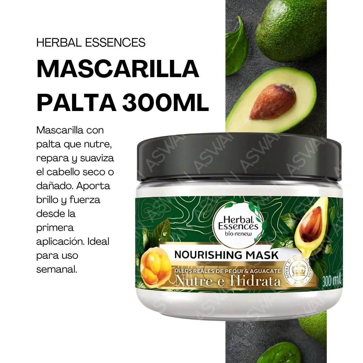 GENERICO - MASCARILLA PALTA 300ML - HERBAL ESSENCES