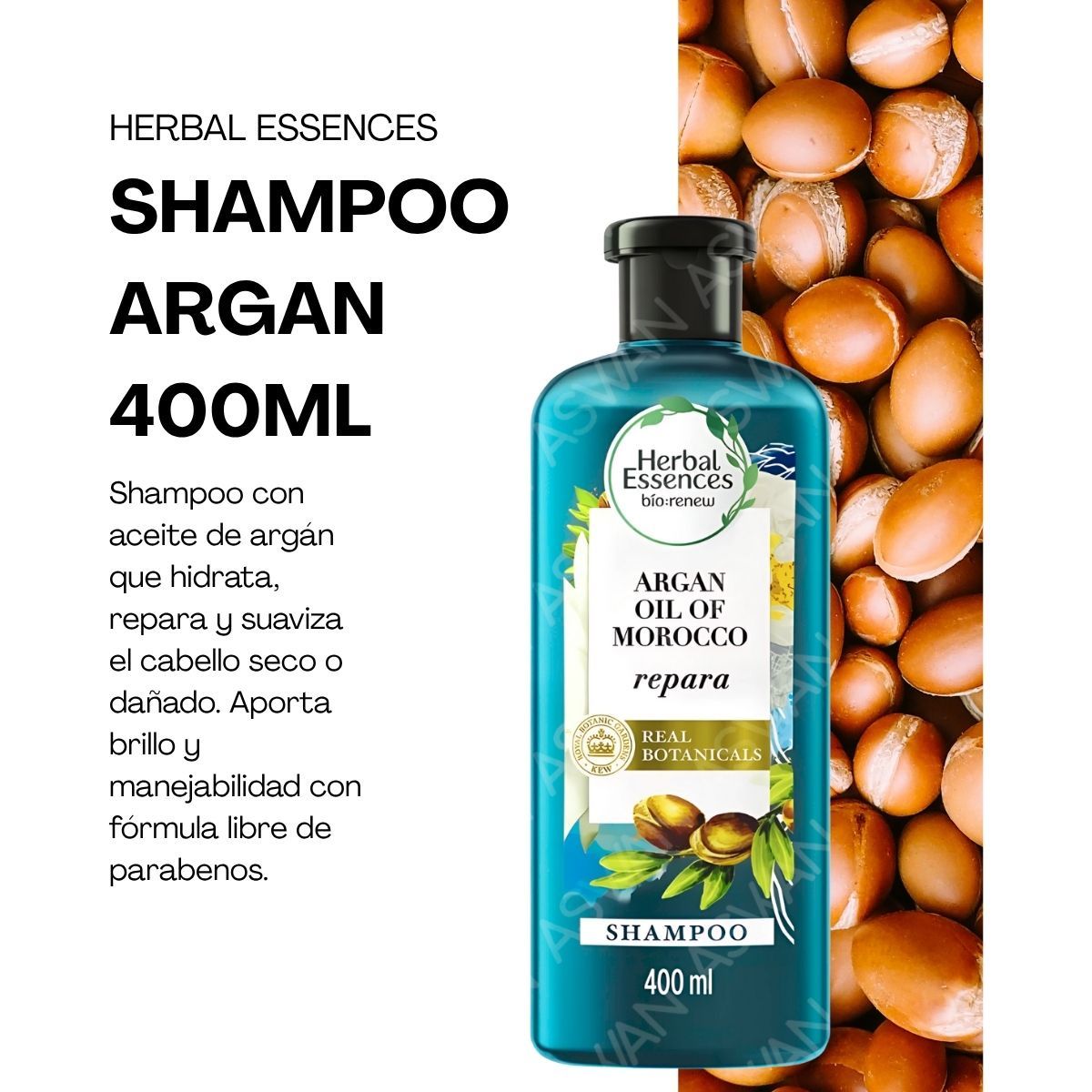 GENERICO - SHAMPOO ARGAN 400ML - HERBAL ESSENCES