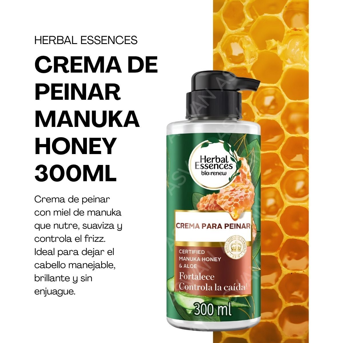 GENERICO - CREMA DE PEINAR MANUKA HONEY 300ML - HERBAL ESSENCES