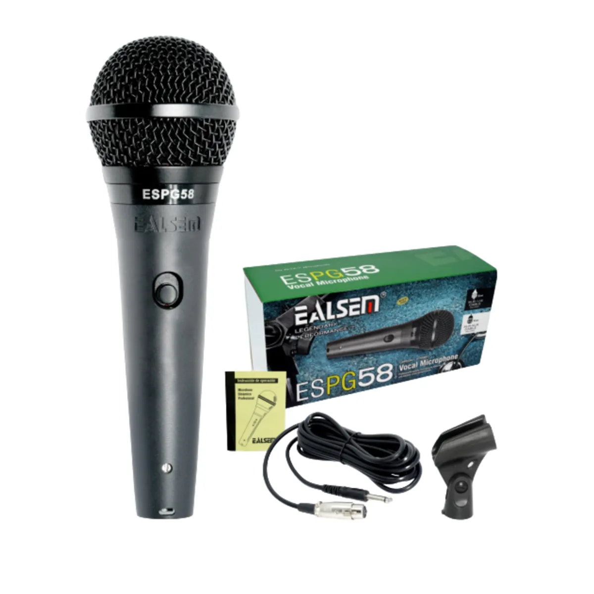 GENERICO - MICROFONO DE MANO EALSEM ES-PG58 CON CABLE