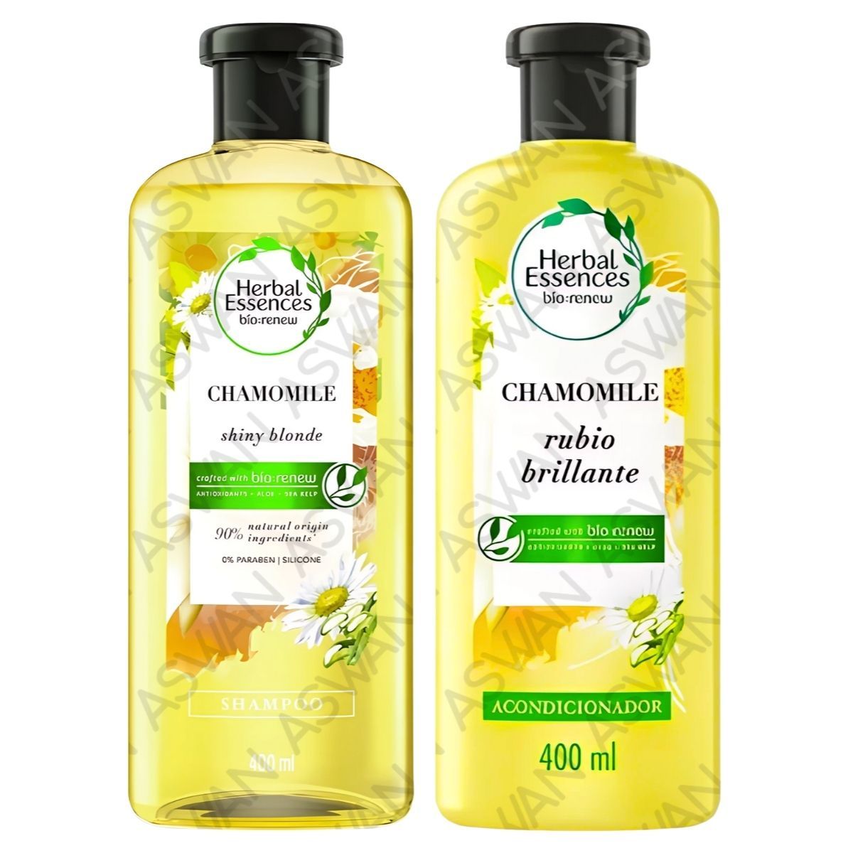 GENERICO - PACK 2 MANZANILLA SHAMPOO + ACONDICIONADOR 400ML - HERBAL ESSENCES