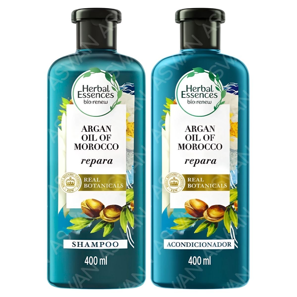 GENERICO - PACK 2 ARGAN SHAMPOO + ACONDICIONADOR 400ML - HERBAL ESSENCES