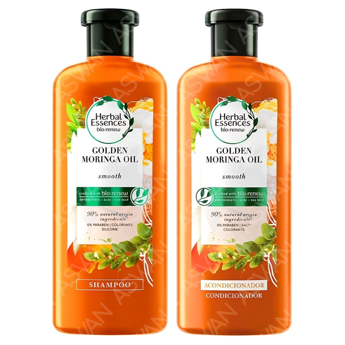 GENERICO - PACK 2 MORINGA SHAMPOO + ACONDICIONADOR 400ML - HERBAL ESSENCES