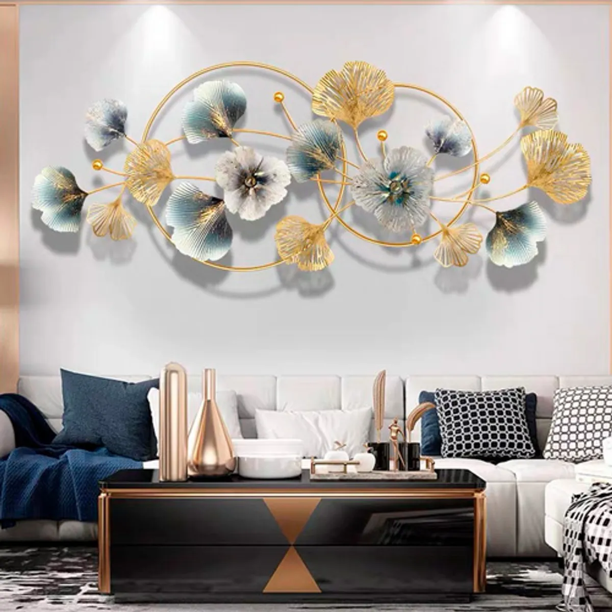 GENERICO - Adorno Metalico de pared Decoración Arte Moderno