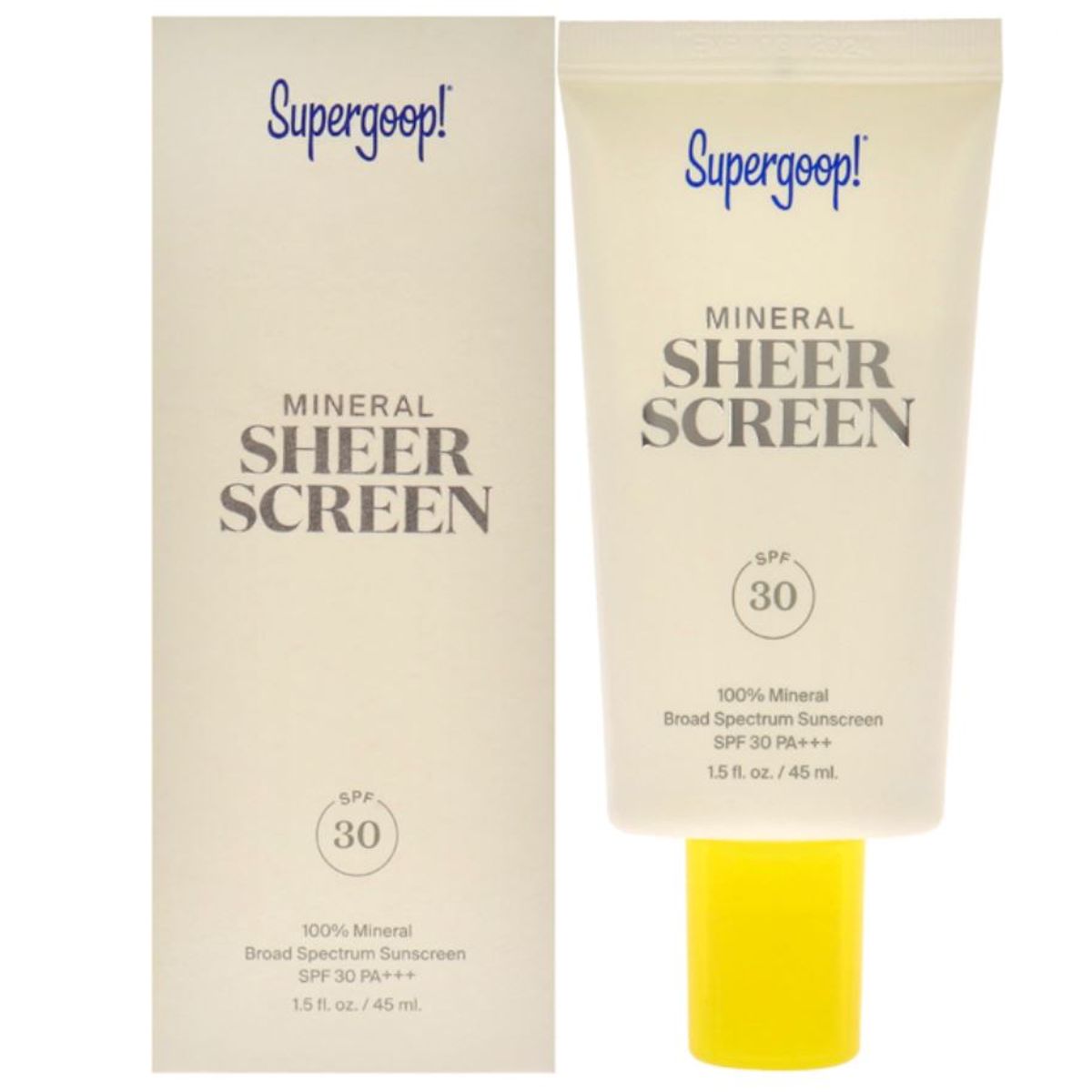 SUPERGOOP - Protector Solar Mineral Matte Screen SPF30 de Supergoop-45ml