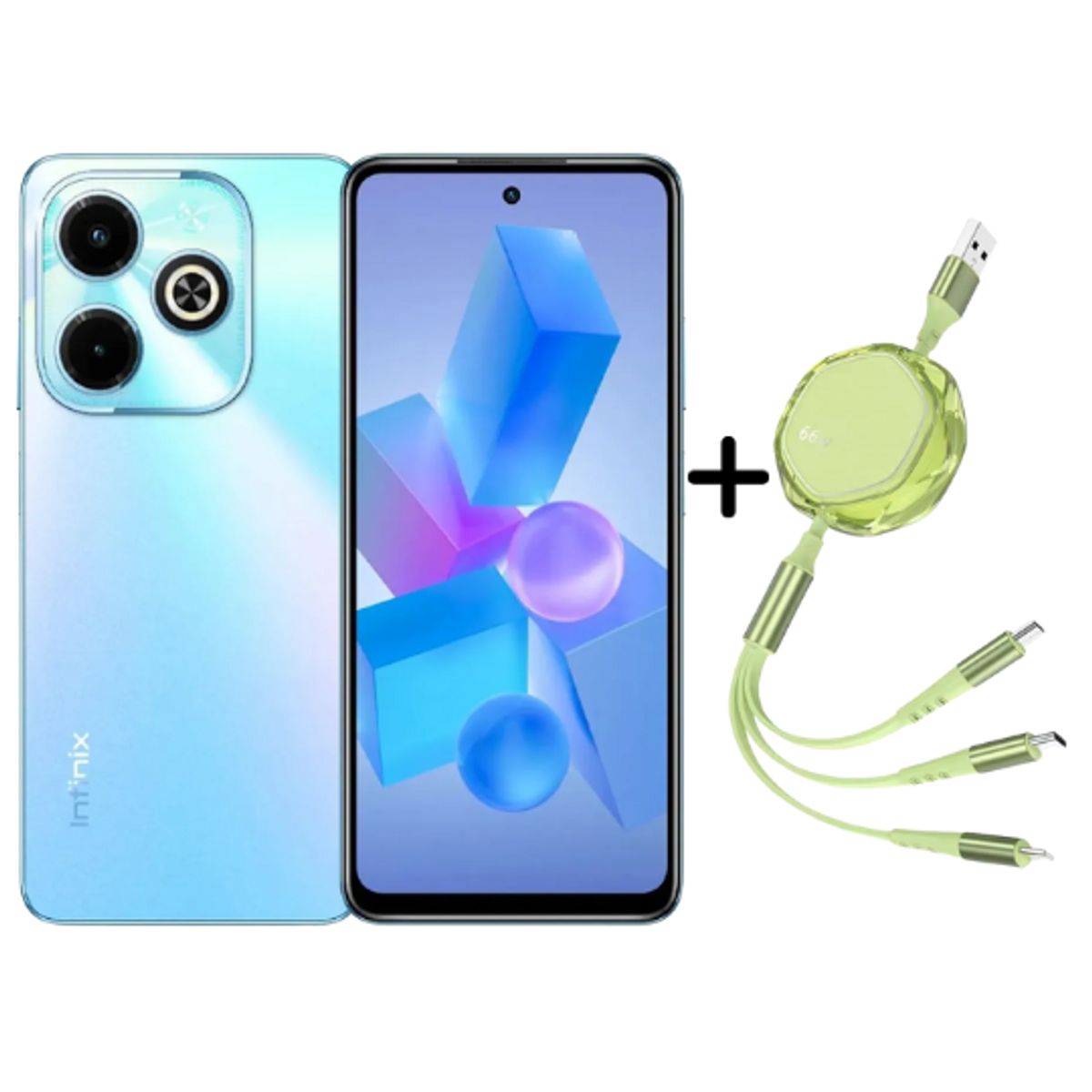 INFINIX - INFINIX HOT 40i AZUL 8+8RAM 256GB+OBSEQUIO CABLE DATA INFINIX - REGISTRADO