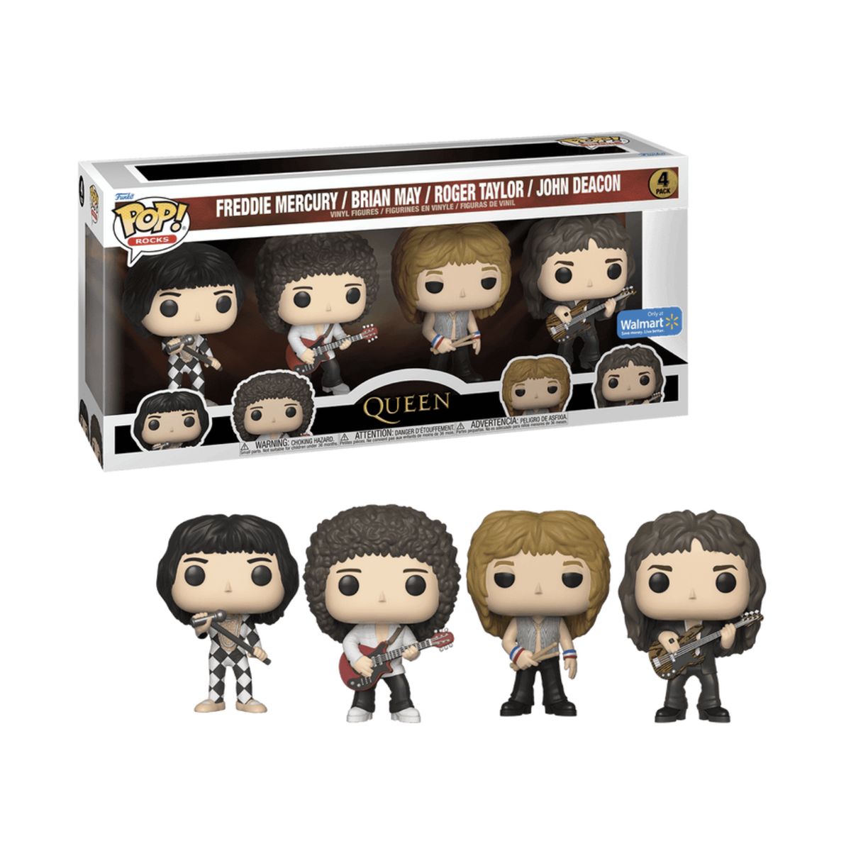 FUNKO - Queen Funko Pop 4pack Exclusivo Freddie Mercury