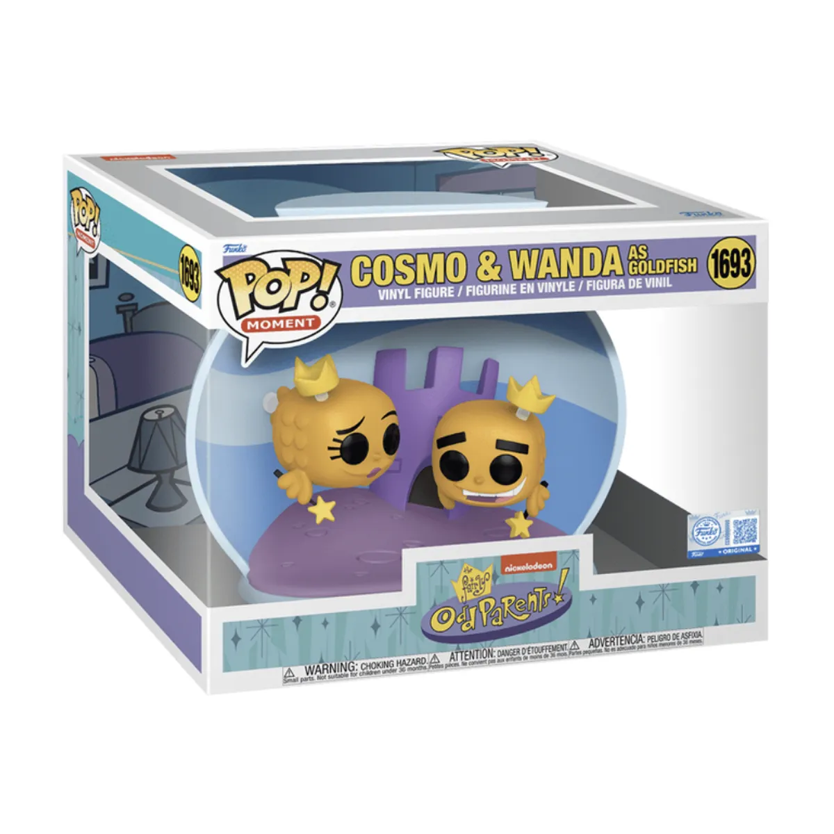 FUNKO - Cosmo y Wanda Pecera Funko Pop 1693 Los Padrinos Magicos