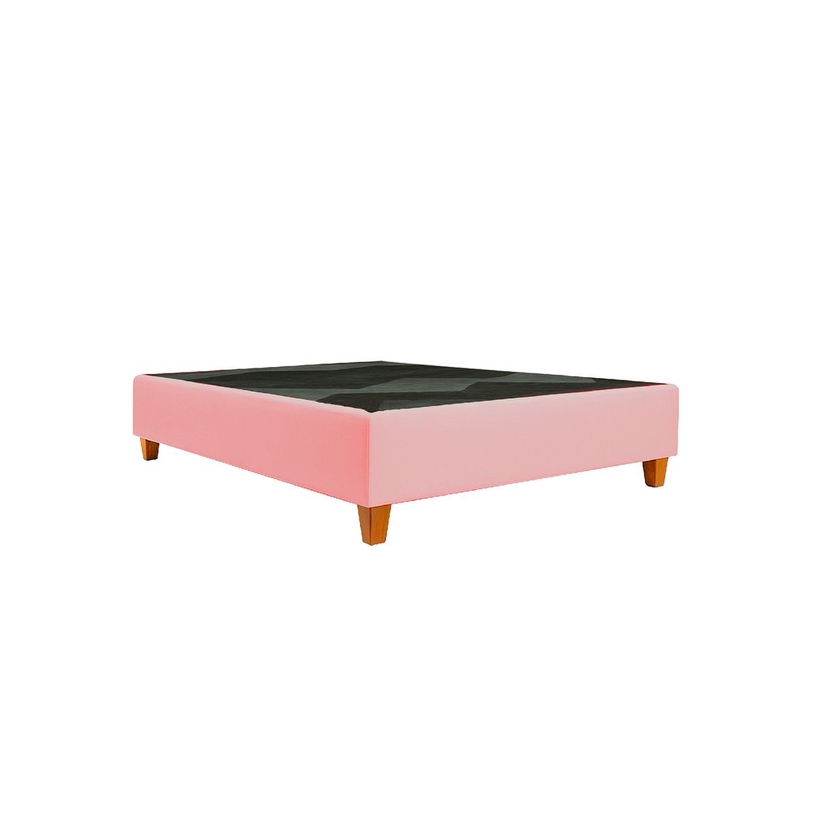 GENERICO - Box tarima reforzado+ almohada - color Rosado - King 2 PIEZAS