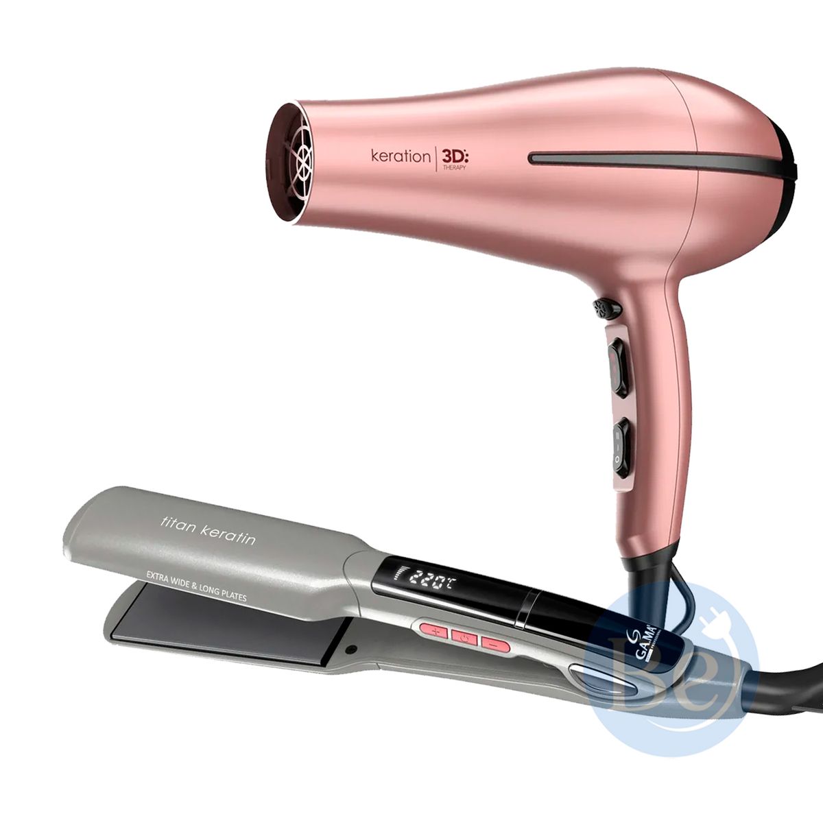 GAMA - Combo Gama Alisadora X-Wide BECHS0000001455 y Secador Bora Keration