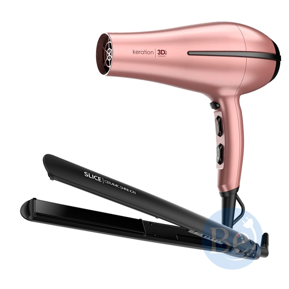 GAMA - Combo Gama Alisadora Slice BECHS0000002737 y Secador Bora Keration