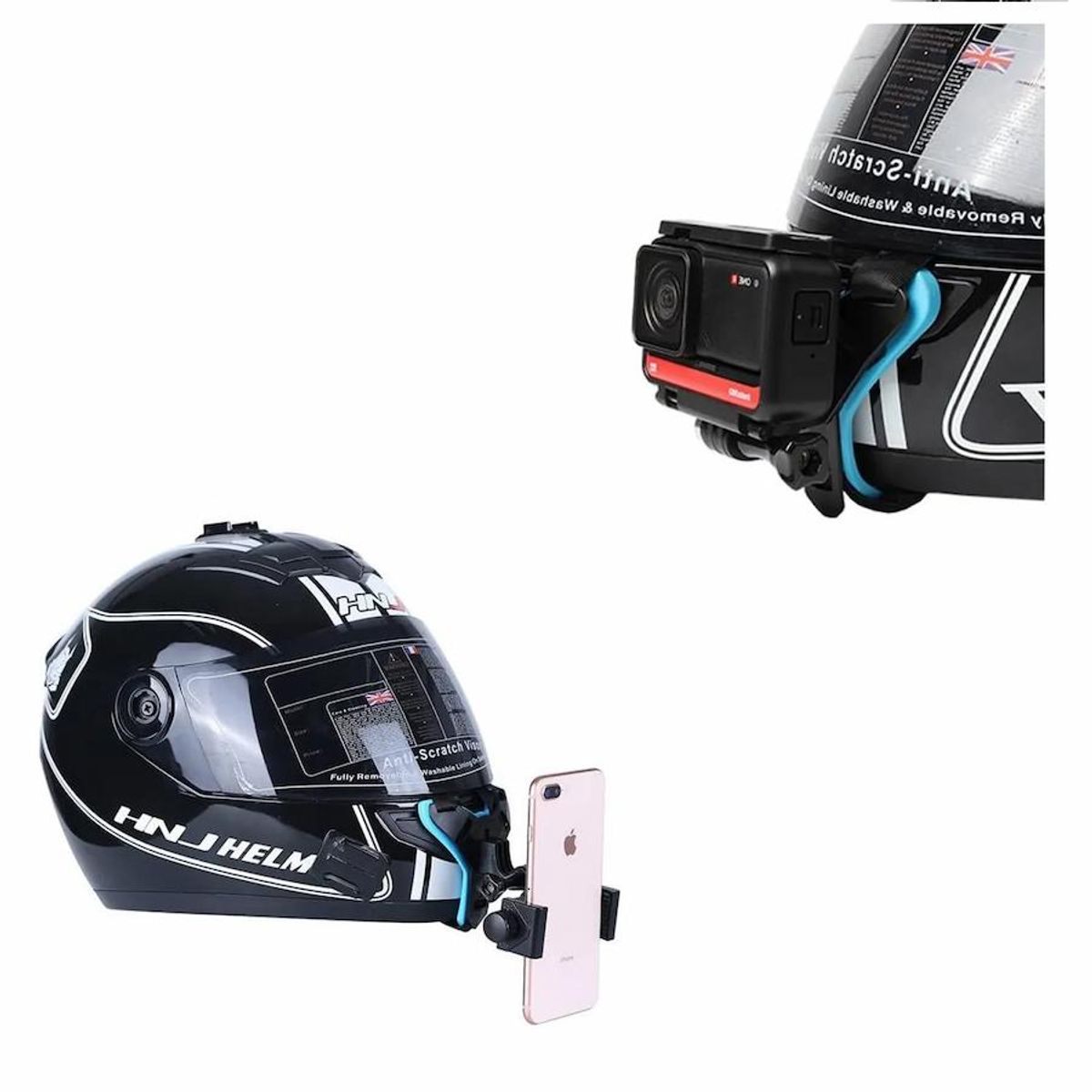GENERICO - Soporte Para Celular Gopro En Casco De Moto