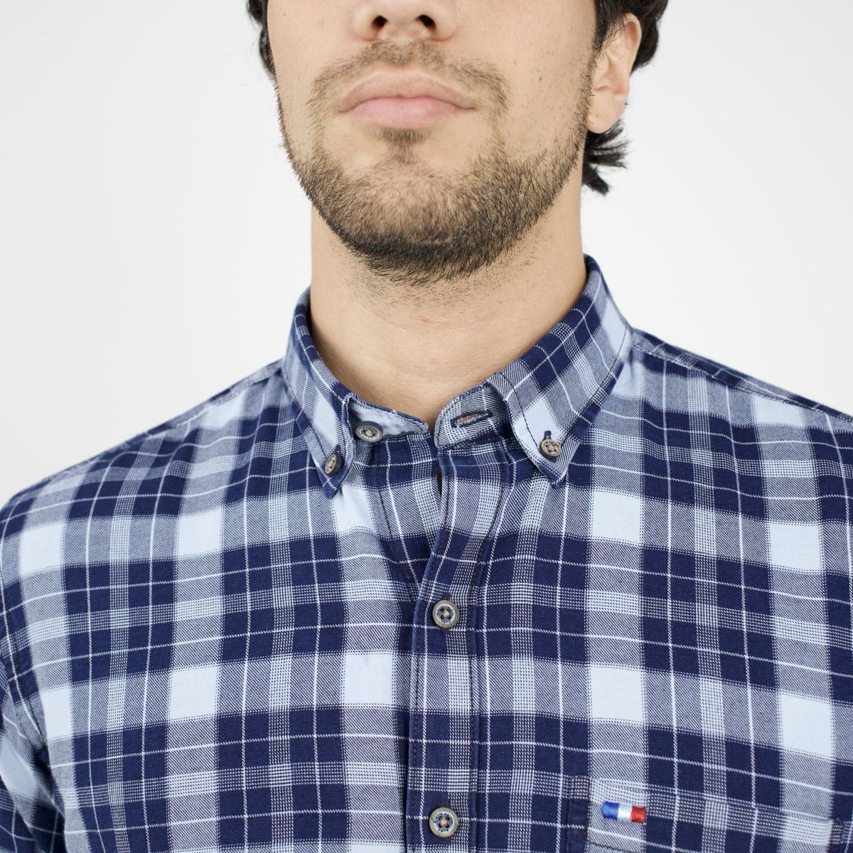 PIERRE CARDIN - CAMISA ML ETQ DENIM PC-61501CAA