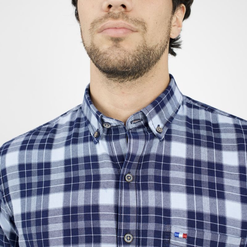 PIERRE CARDIN - CAMISA ML ETQ DENIM PC-61501CAA