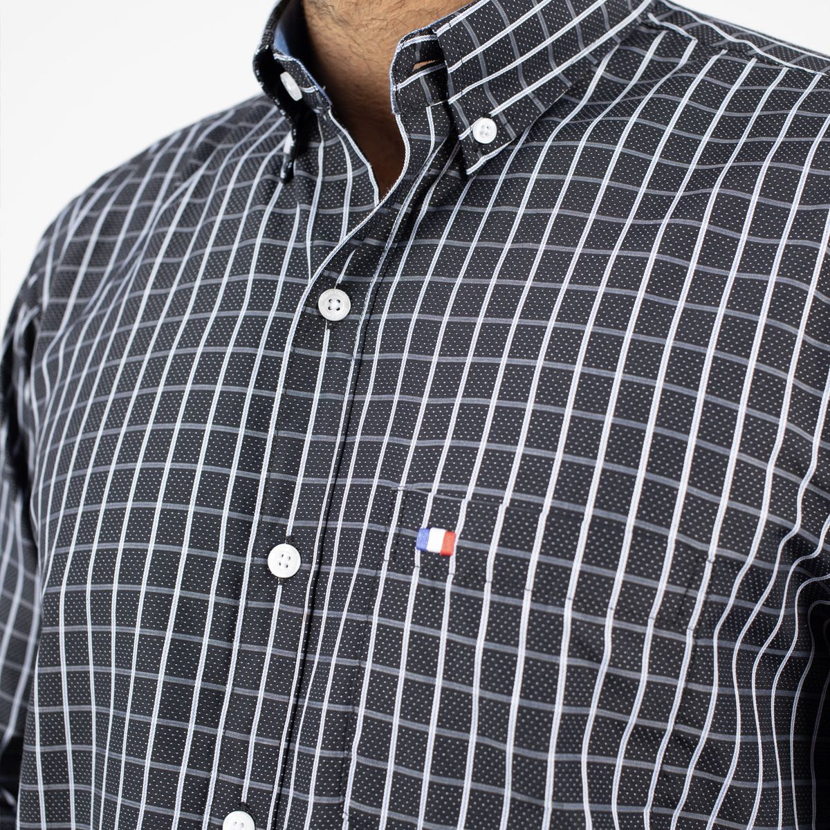 PIERRE CARDIN - CAMISA ML ETQ AZUL PC-61604CAA