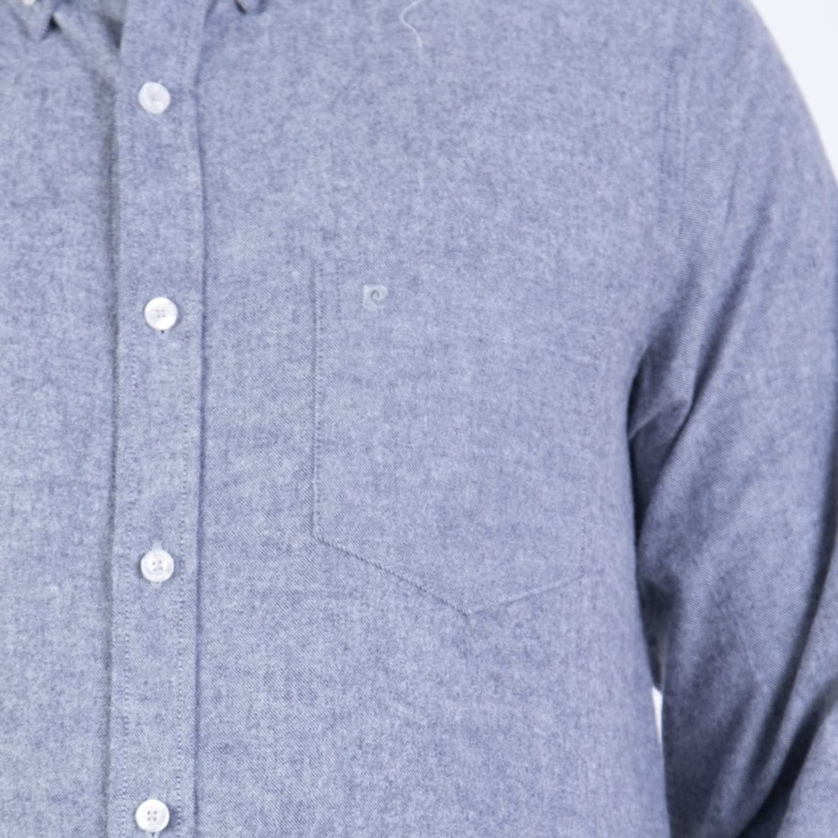 PIERRE CARDIN - CAMISA ML ETQ AZUL PC-61606CA