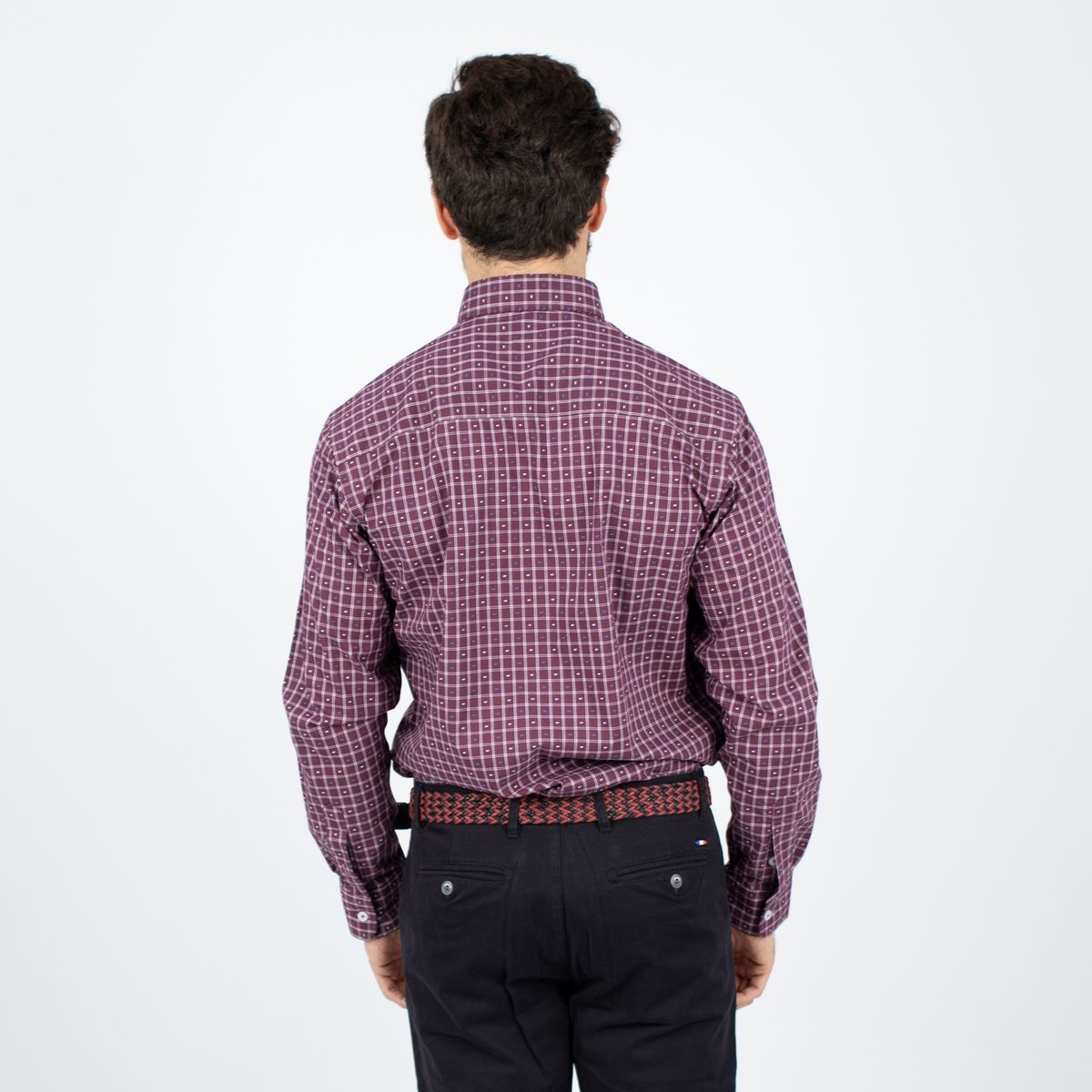 PIERRE CARDIN - CAMISA ML ETQ AZUL PC-61694CAA