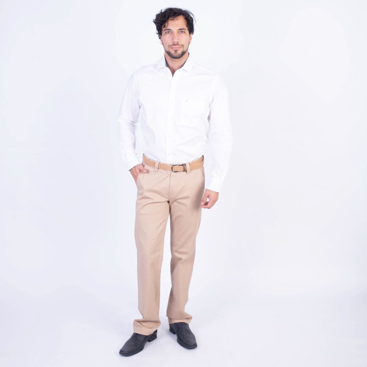 PIERRE CARDIN - CAMISA ML ETQ TESSUTO MADE IN ITALY PC-61715CAA