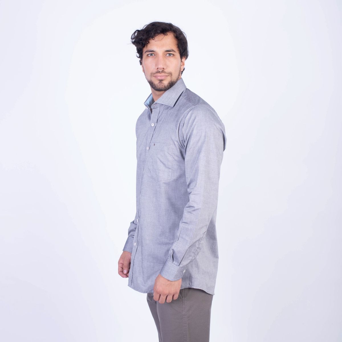 PIERRE CARDIN - CAMISA ML ETQ TESSUTO MADE IN ITALY PC-61716CAA