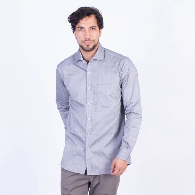 PIERRE CARDIN - CAMISA ML ETQ TESSUTO MADE IN ITALY PC-61716CAA