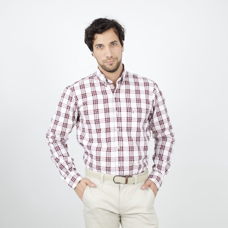 PIERRE CARDIN - CAMISA ML ETQ AZUL PC-61692CAA