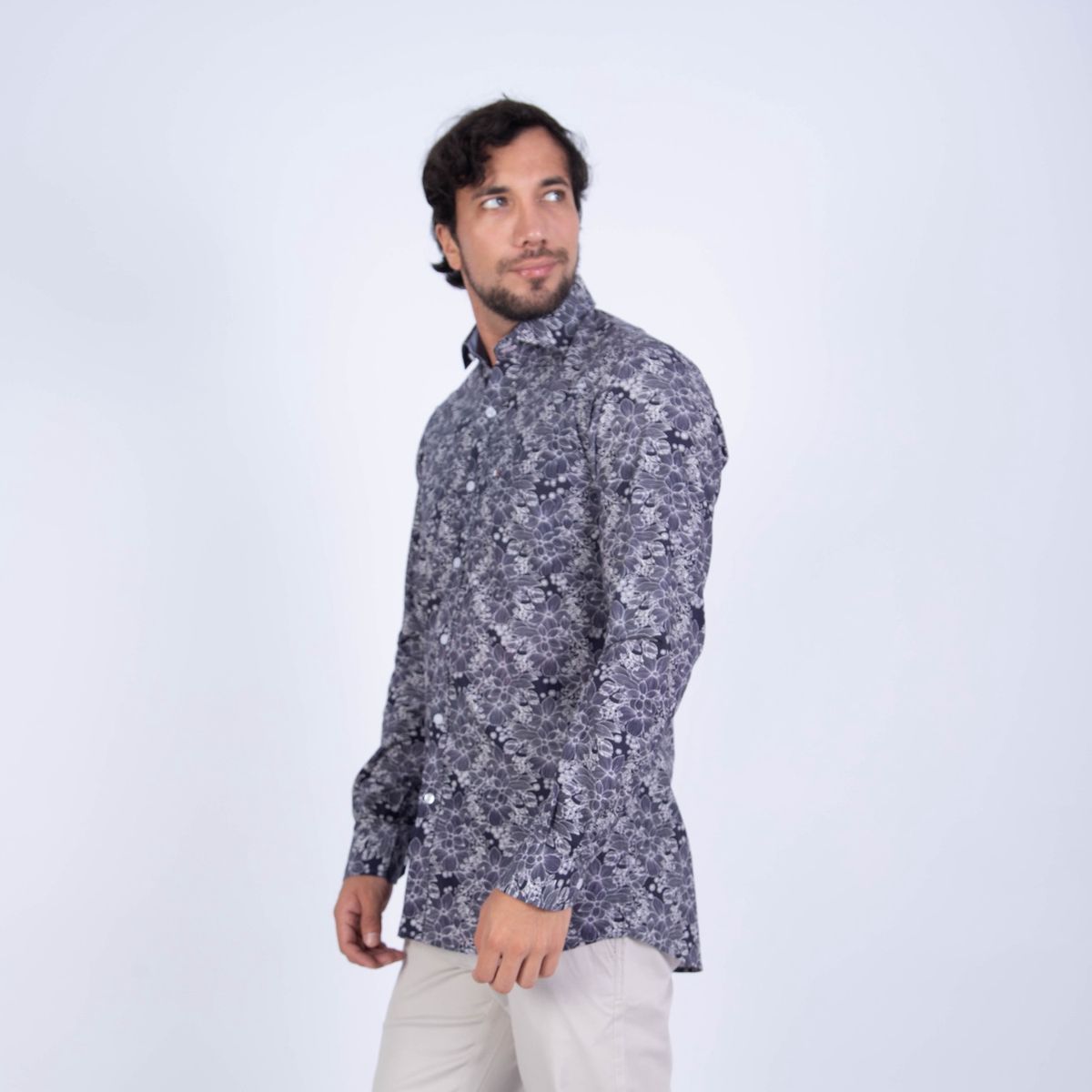 PIERRE CARDIN - CAMISA ML ETQ TESSUTO MADE IN ITALY PC-61791CAA