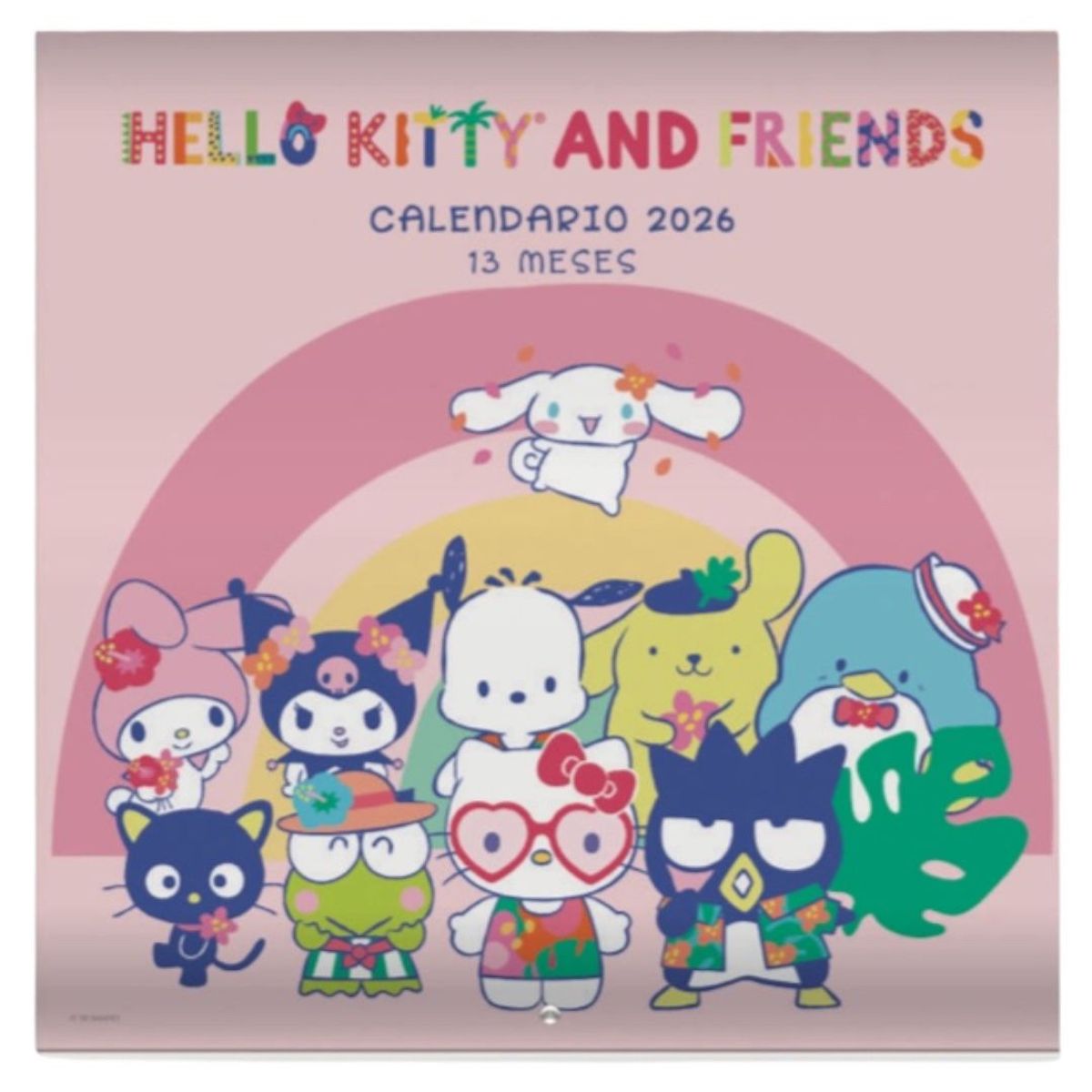 SANRIO - CALENDARIO de Pared 2026 ESCRITORIO Hello Kitty