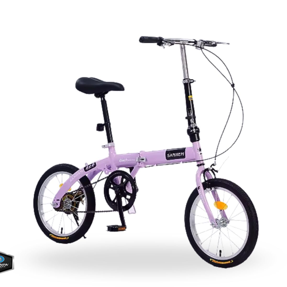 GENERICO - Bicicleta Urbana Plegable LILA ARO 20