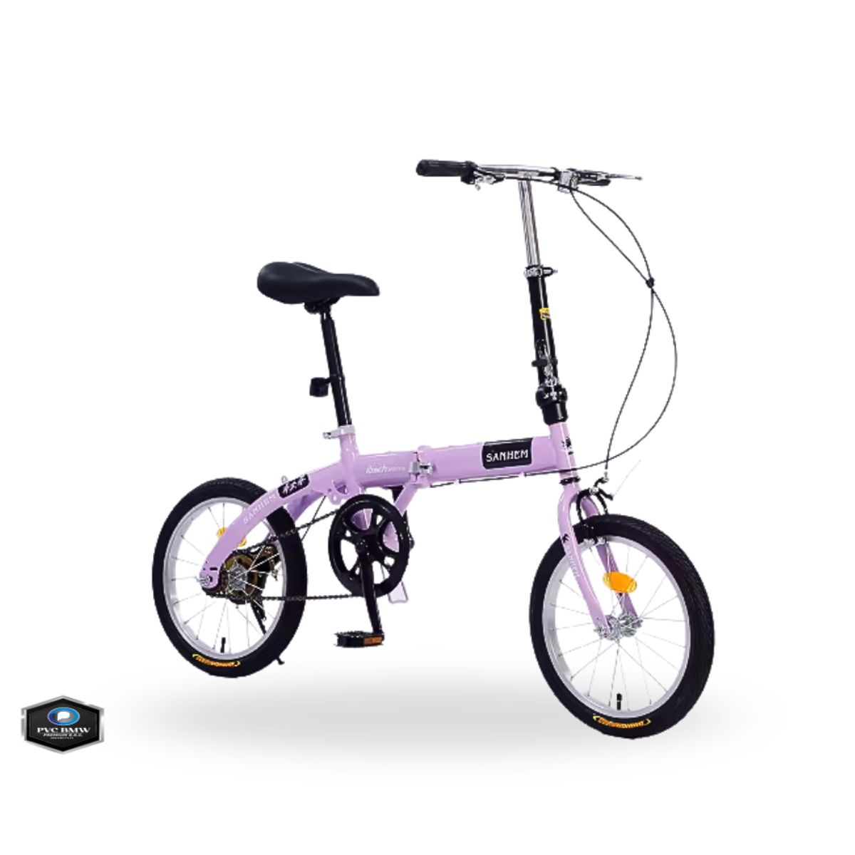 GENERICO - Bicicleta Urbana Plegable LILA ARO 20