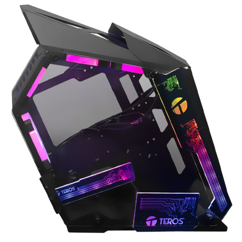 TEROS - CASE GAMER TEROS TE-1314G VENTILADOR ARGB NEGRO