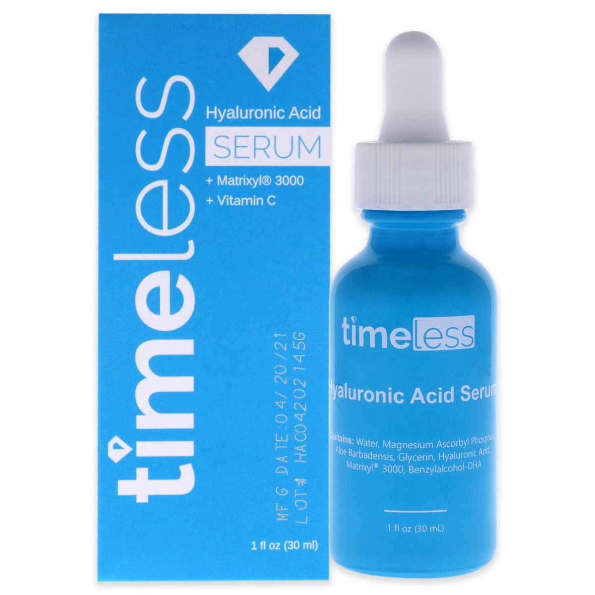 TIMELESS - Suero de Ácido Hialurónico y Vitamina C 30ml Timeless