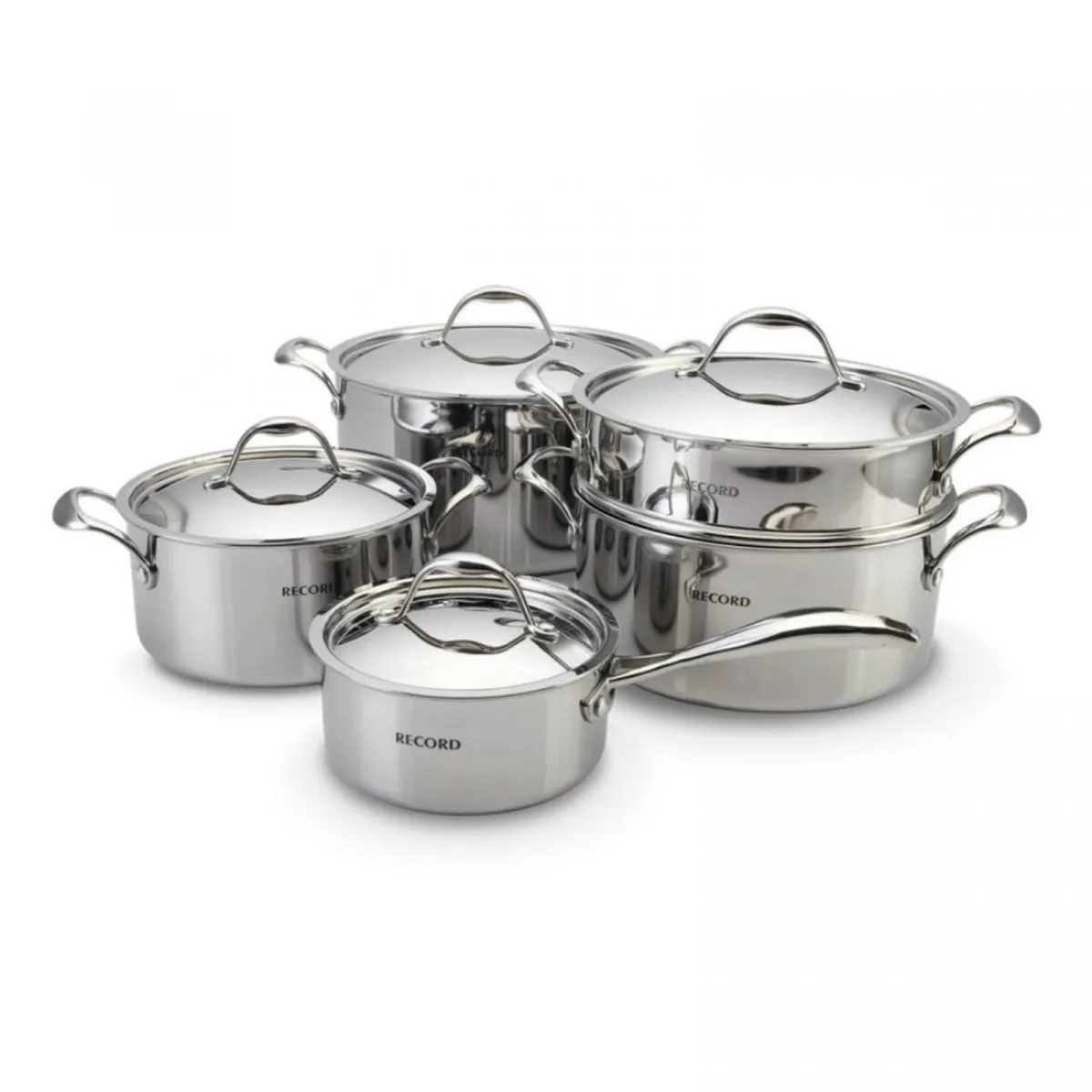 RECORD - Juego de Ollas Piaccere Acero Inoxidable 9pz -10286221