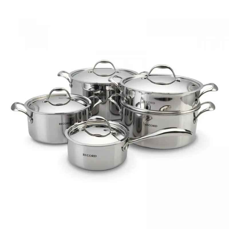 RECORD - Juego de Ollas Piaccere Acero Inoxidable 9pz -10286221