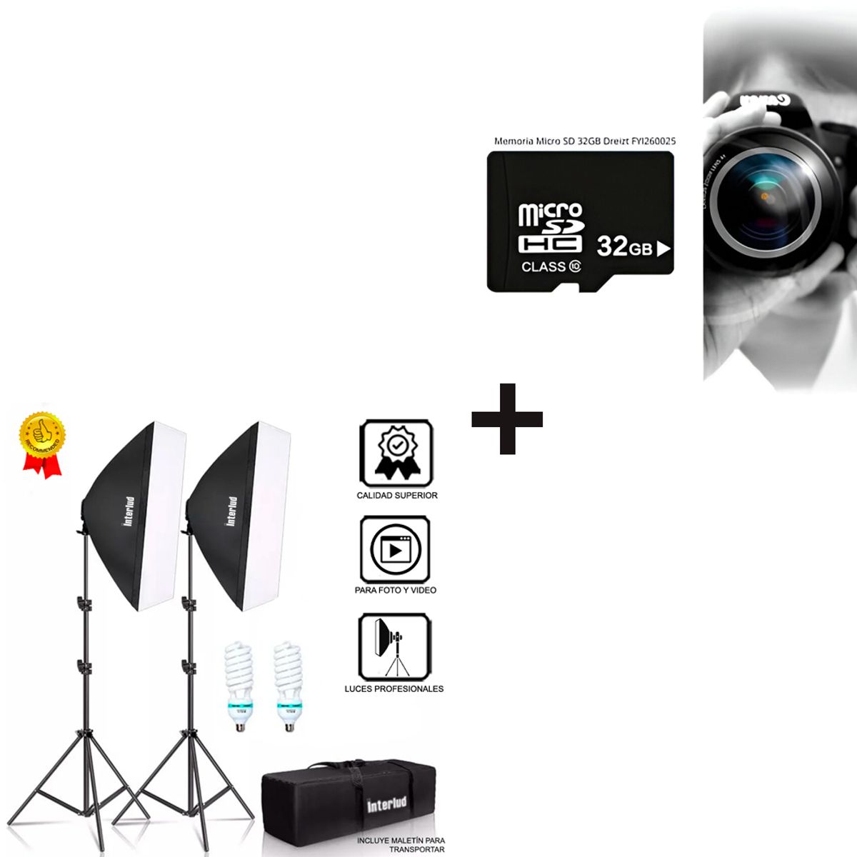 INTERLUD - Kit Soft Box FYI260011 Interlud + Memoria Micro SD 32GB