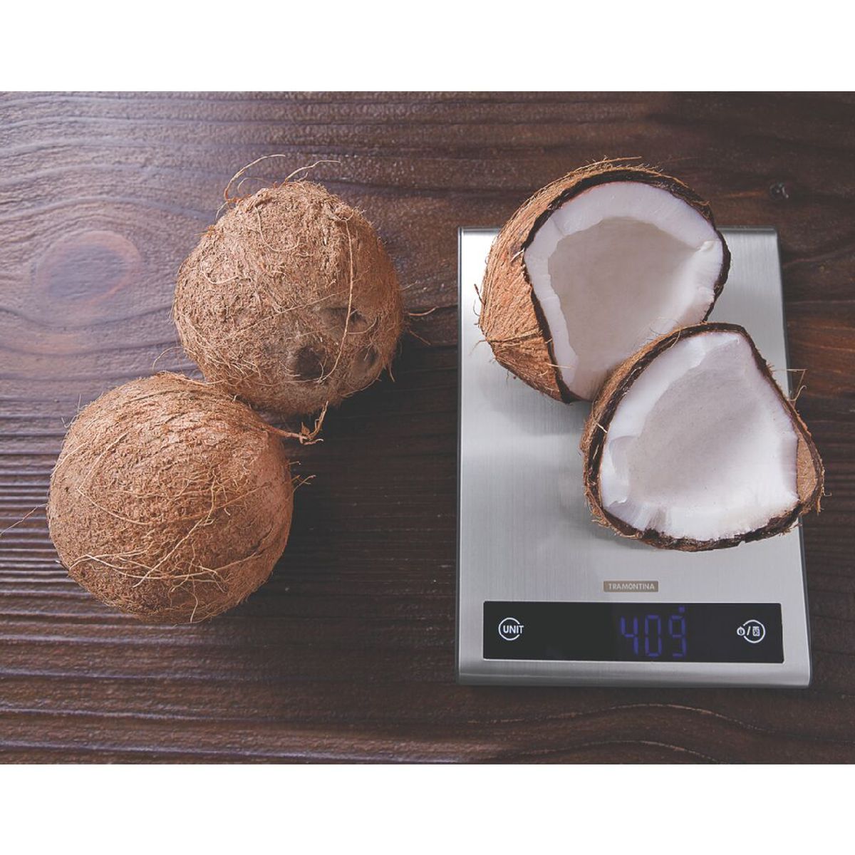 TRAMONTINA - Balanza Digital de Cocina de Acero Inoxidable