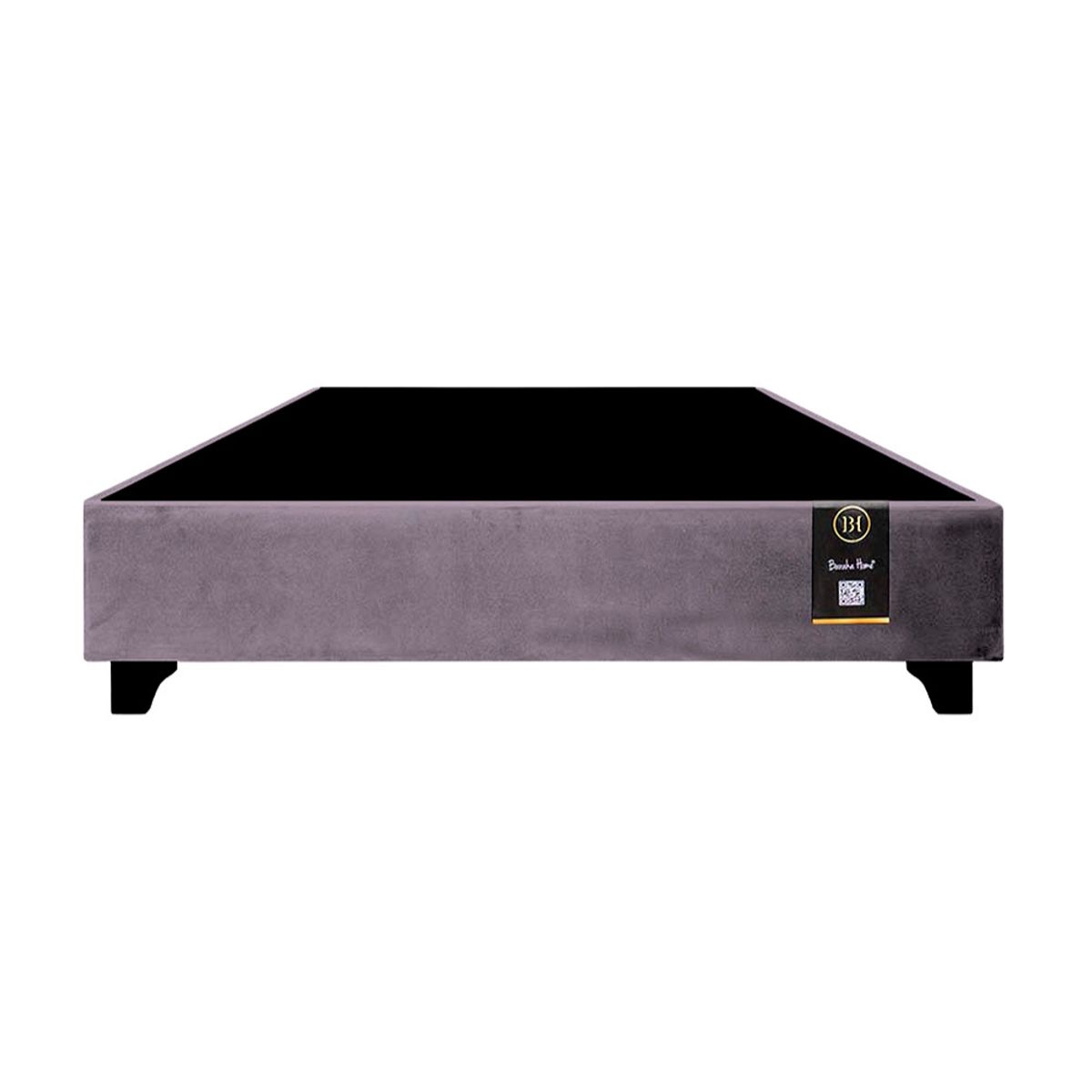 BARAKA HOME - Base de Cama Luton + Cojin de Respaldo Bitola King - Lila