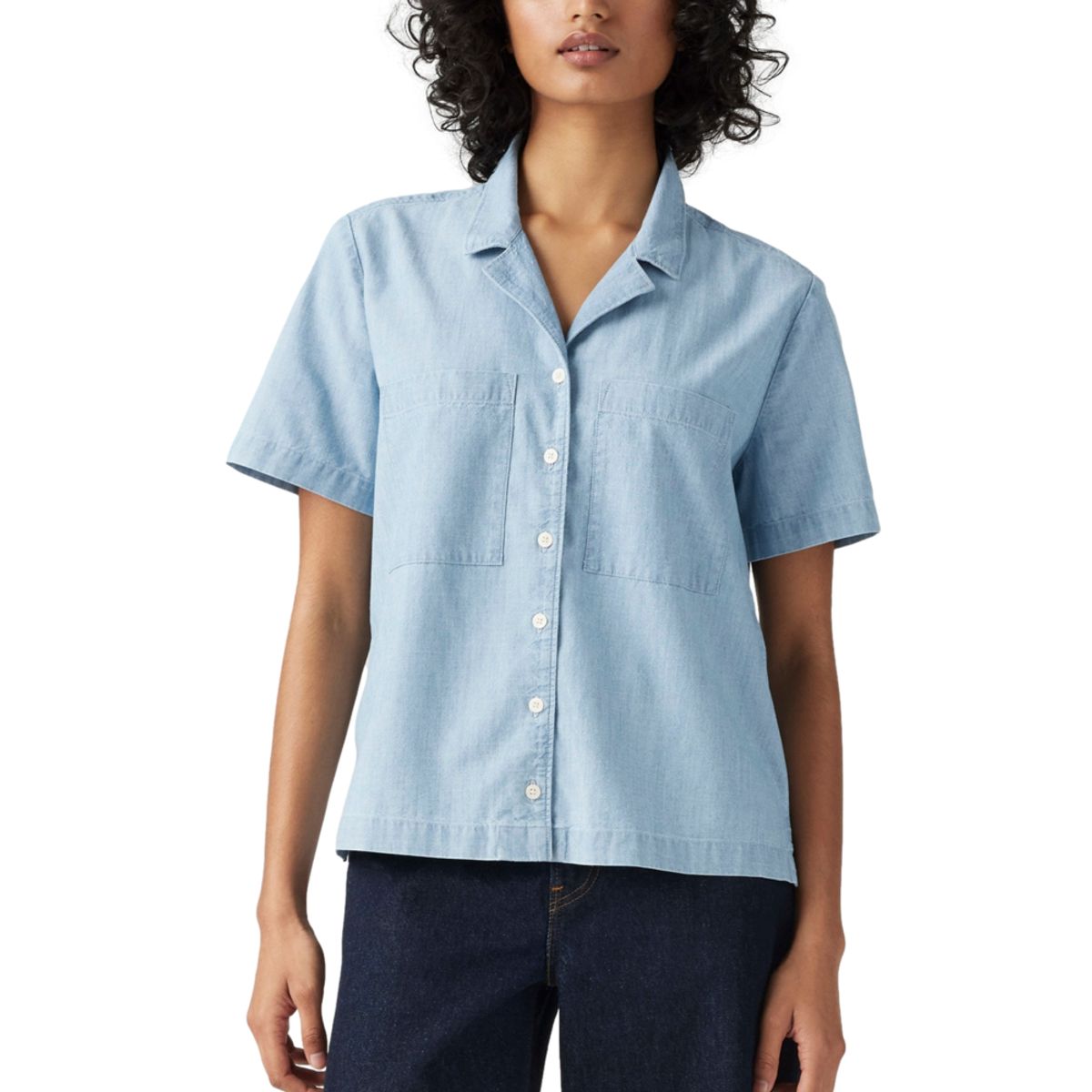 LEVIS - Blusa Mujer Sonny Camp Shirt Celeste Levis