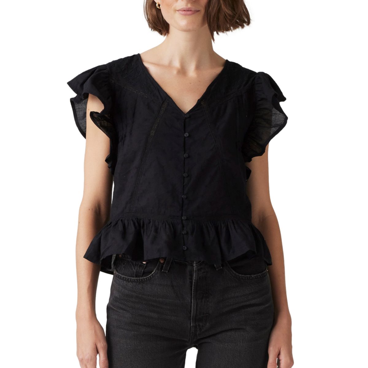 LEVIS - Blusa Mujer Aniston Blouse Negro Levis