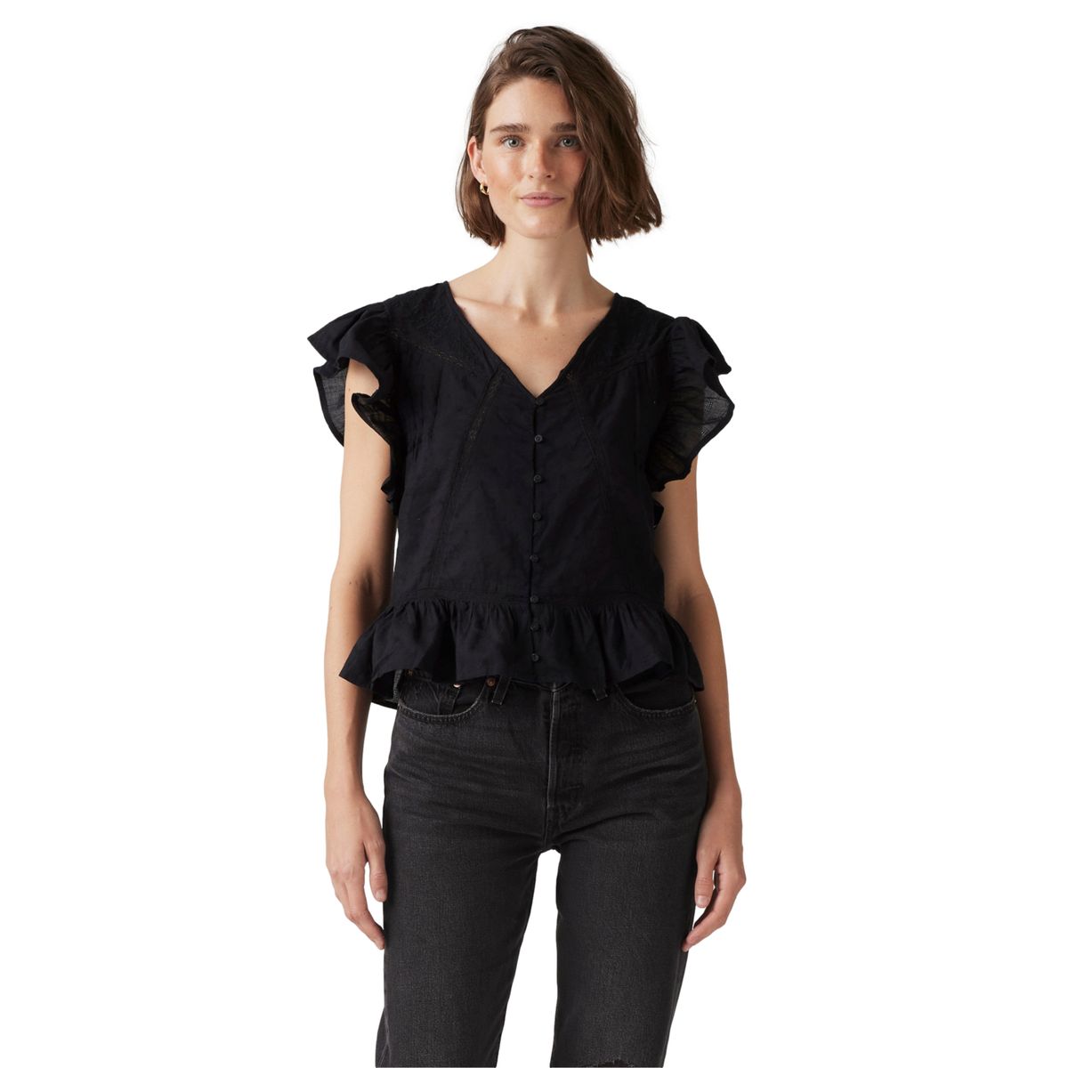 LEVIS - Blusa Mujer Aniston Blouse Negro Levis