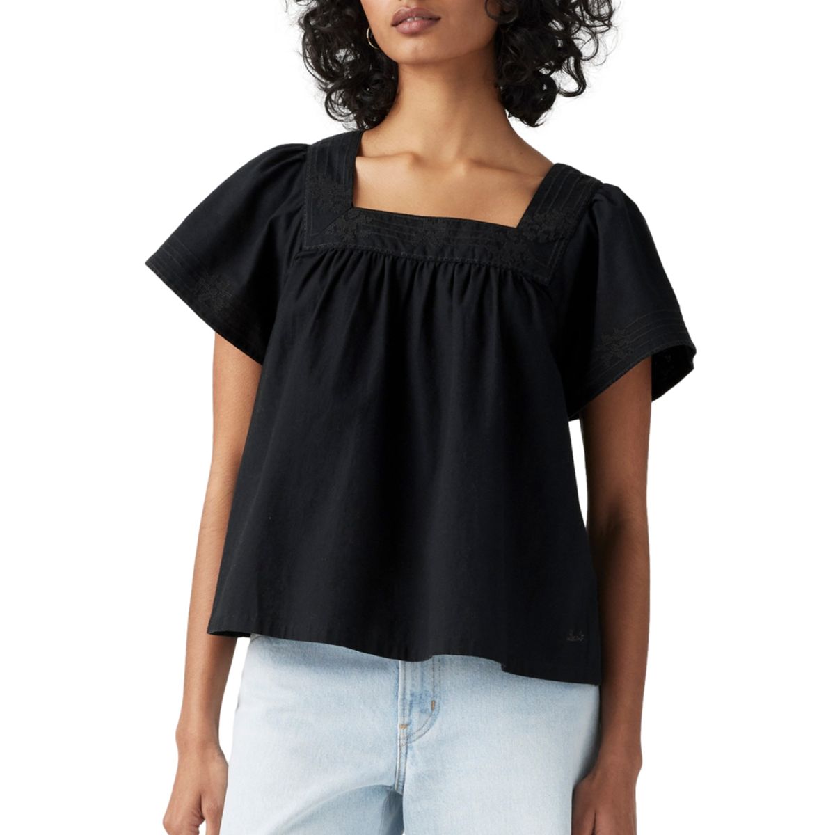 LEVIS - Blusa Mujer Ambre Babydoll Tank Negro Levis