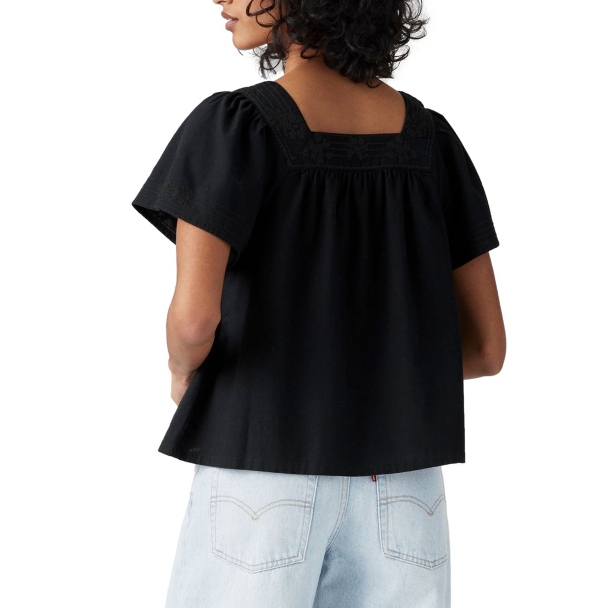 LEVIS - Blusa Mujer Ambre Babydoll Tank Negro Levis