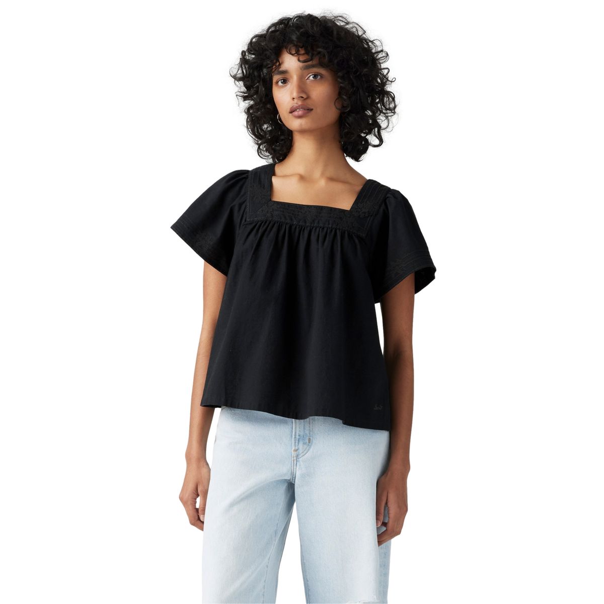 LEVIS - Blusa Mujer Ambre Babydoll Tank Negro Levis