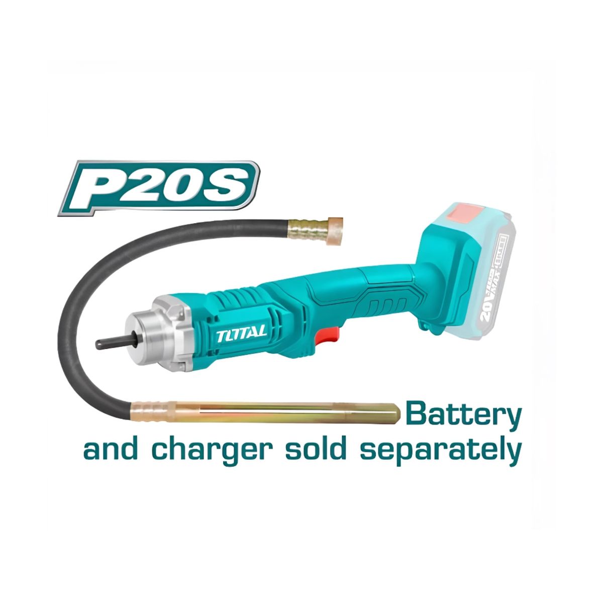 TOTAL TOOLS - Vibrador de Concreto inalambrica Total