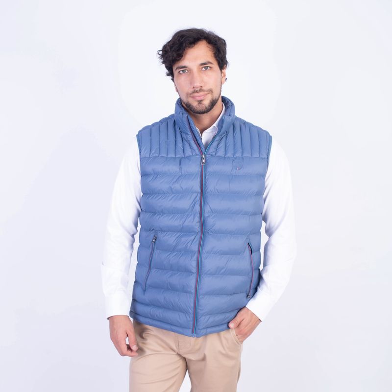 PIERRE CARDIN - CHALECO NYLON CONTRASTE CIERRE PC-61104CS